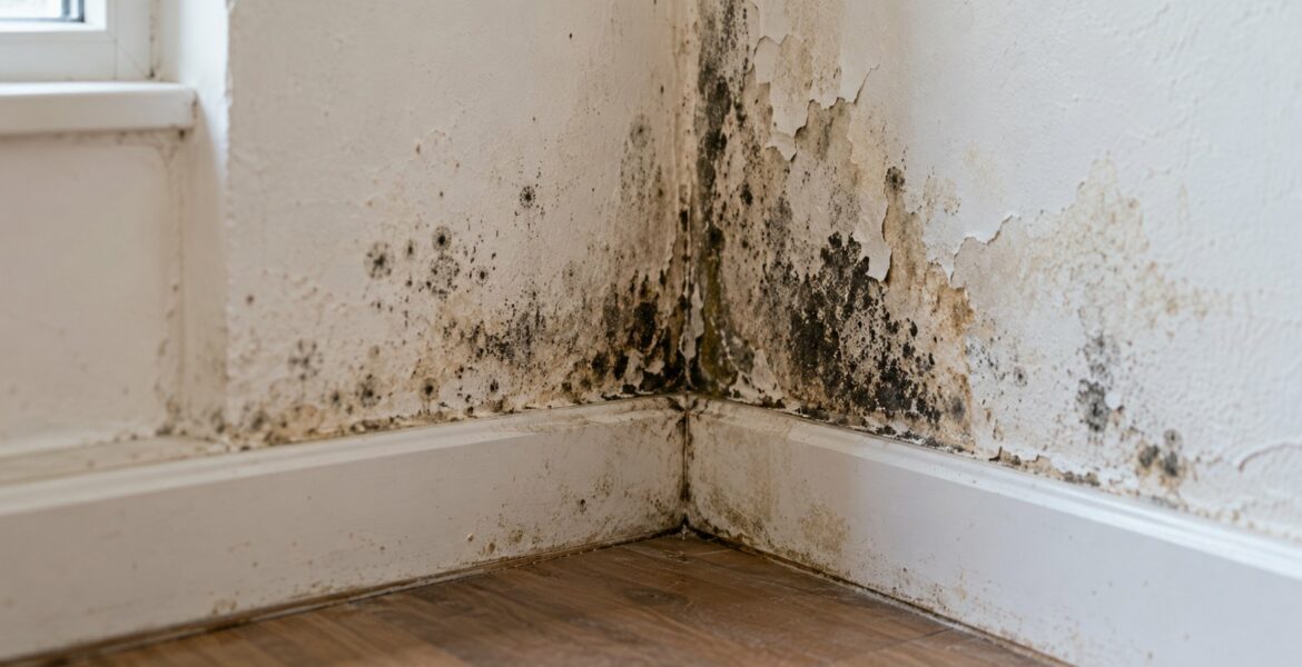 Moisissures sur les murs : causes, risques pour la santé et traitement efficace